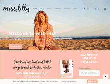 Tablet Screenshot of misslilly.com.au